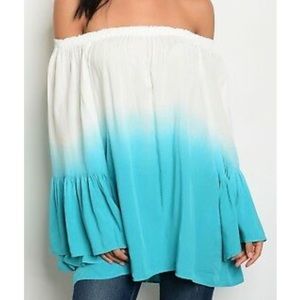 EASEL• NWOT Ombré off the shoulder blouse